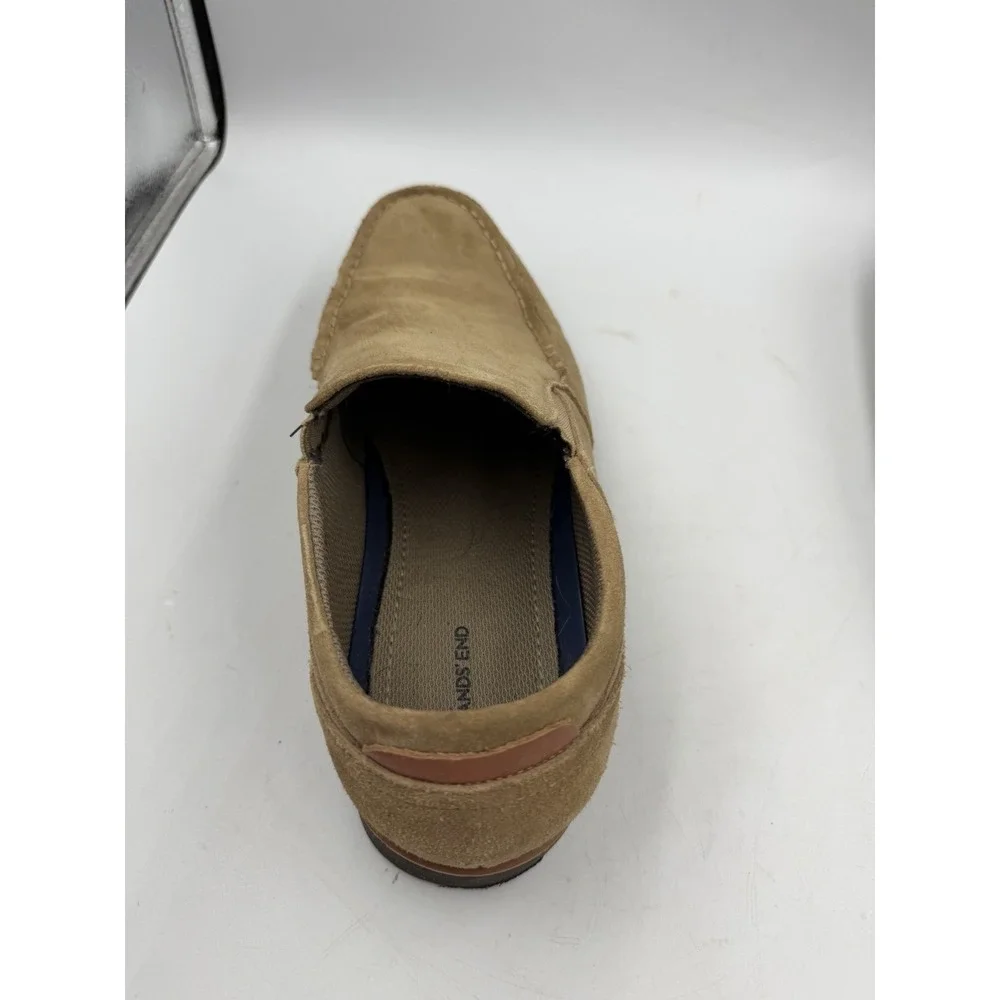 Lands' End Penny Loafers Shoes Mens Size 9 US Suede Leather Dress Slip On